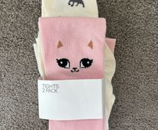 New H&M girl tights kitty 134-140cm 8-10 years old