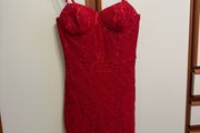 Red mini dress, size UK 10 (EUR38)