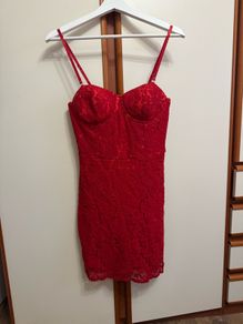 Red mini dress, size UK 10 (EUR38)