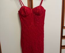 Red mini dress, size UK 10 (EUR38)