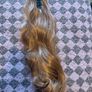 Honey blonde ponytail hair extension Image 2