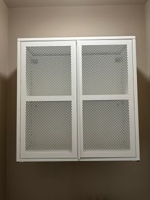 Ikea Metal Ivar white cabinet
