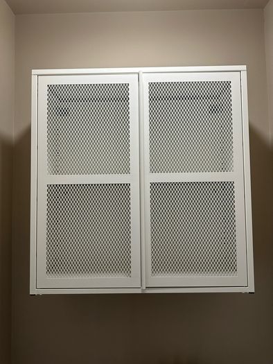 Ikea Metal Ivar white cabinet