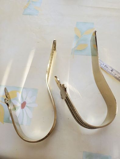 Vintage Brass Curtain Holdbacks