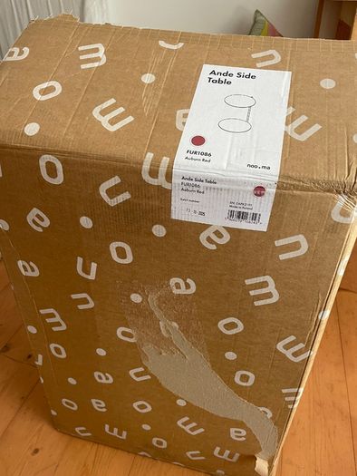 Noo.ma Ande side table - Auburn Red