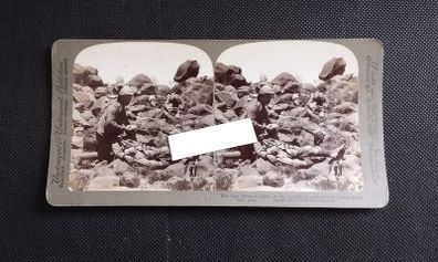 Boer War : Stereoscopic Photo Card  "A Scene On The Battlefield " 1900s