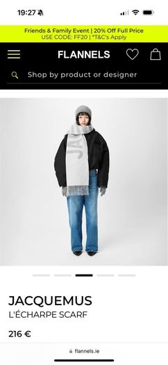 Jacquemus scarf hat and socks deal