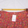 FRNCH Orange Pink Green Floral High-Waisted Tie Waist Shorts Size S Image 9