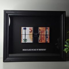 Gift 3D money frame art decor