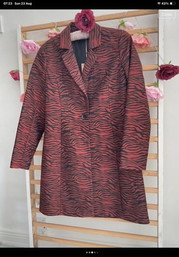 jacket Bnwt gallery animal print Zara size 8