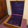 Antique Oak Church Box with Brass Cross Image 3