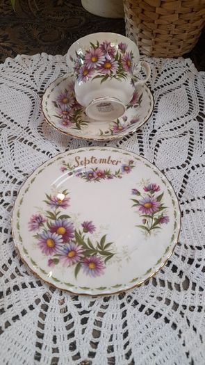 Royal Albert Flower of the month September Michaelmas Dasy