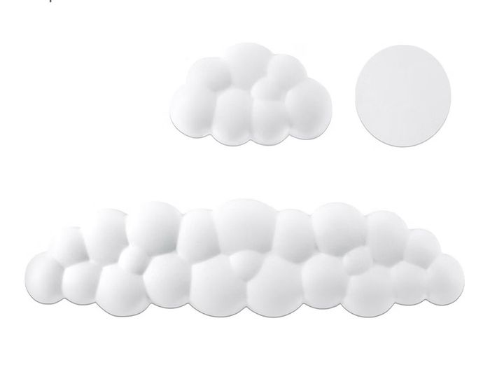 Cloud Wrist Rest Keyboard Set