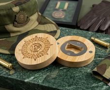 Irish Defence Forces Laser Engraved Magnetic Bottle Opener