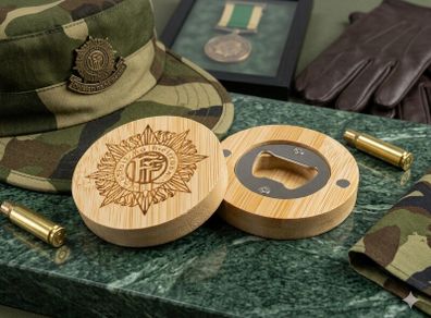 Irish Defence Forces Laser Engraved Magnetic Bottle Opener