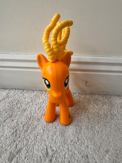 My Little Pony Explore Equestria Cutie Twisty-Do AppleJack Hair Play MLP approx. 14 cm. Used Please see photos