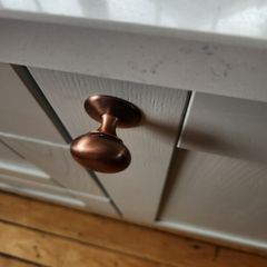 Copper cabinet knobs