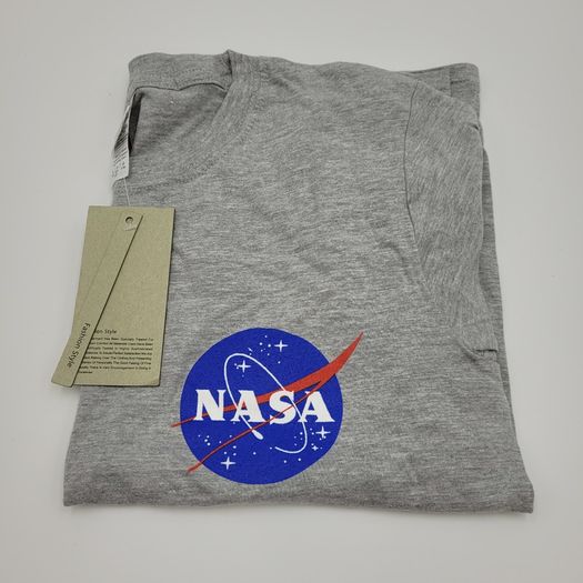 NASA Boy's Youth T-Shirt - Grey - Youth Size L