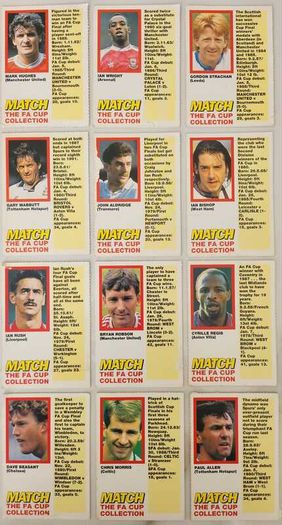 '92 FA Cup Match Trail Blazers cards