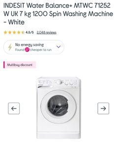Indesit Washer - Brand New - 35% Cheaper