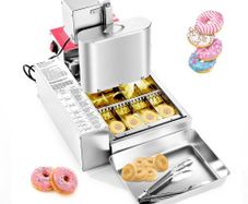 Commercial Automatic Donuts Machine, 4 Rows Donuts Making Equipment, 240 pcs/hour Electric High Power Doughnut Maker, Stainless Steel Frying Auto Fryer, with Intelligent Control