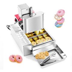 Commercial Automatic Donuts Machine, 4 Rows Donuts Making Equipment, 240 pcs/hour Electric High Power Doughnut Maker, Stainless Steel Frying Auto Fryer, with Intelligent Control