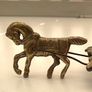 Mid Century Brass Horse & Cart Ornament Image 2