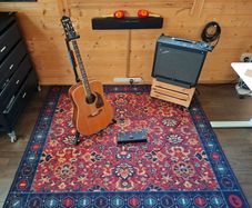 Persian Style Guitar/Drum/Music Room Rug