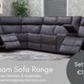 New Gresham Corner Grey Sofa Sets Image 3