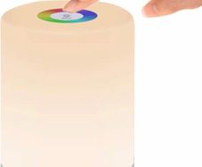 LED Night Light, Smart Bedside Table Lamp, Touch Control, Dimmable, USB Rechargable, Portable, Color Changing RGB for Kids, Bedroom, Camping (Warm White)