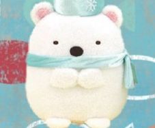 Sumikko Gurashi White Bear Winter Snow Crystal Plush