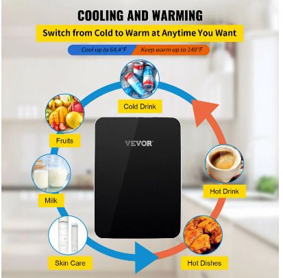 BRAND NEW 10L Mini Makeup Fridge Car Refrigerator Freezer Cooler & Warmer for Home Car Use Storing Skincare Cosmetic Food Drink