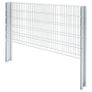 2D Gabion Fence Galvanised Steel 2.008x1.03 m 6 m (Total Length) Silver Image 4