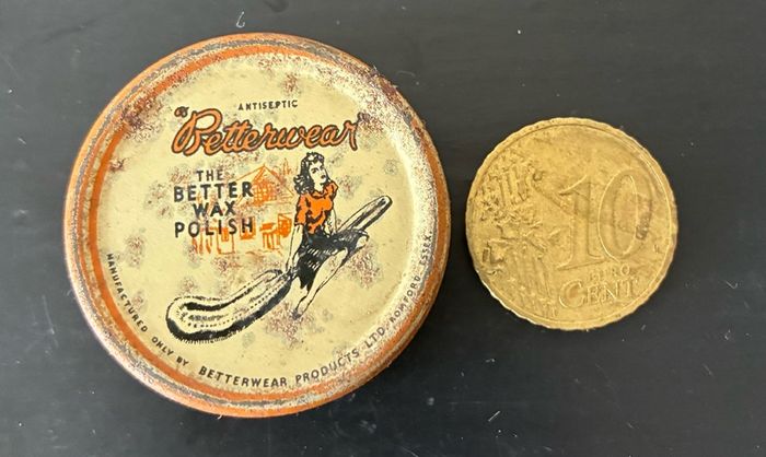 Vintage 50's / 60's Betterwear Wax Sample Tin
