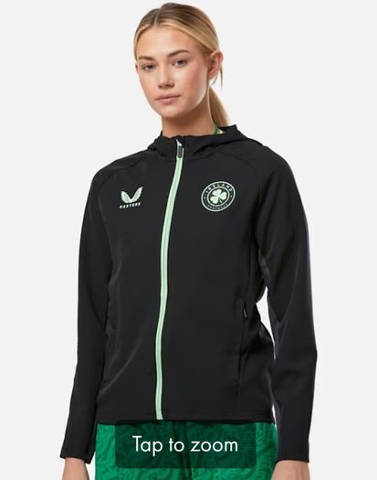 Brand New Castore Womens Ireland Presentation Jacket - Size - U.K.18 - Smaller Fit More A Size - U.K.16 - RRP - 75.00