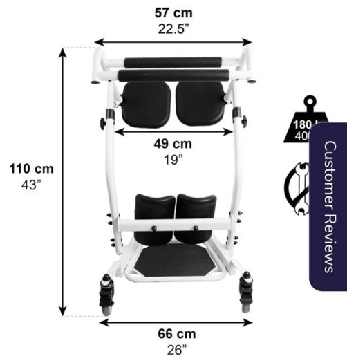 Mobility standing transfer chair
