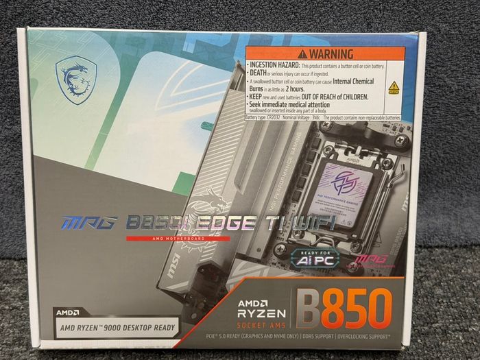 Msi Mpg B850i Edge Ti Wifi Itx Motherboard