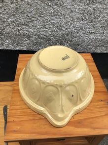 Large vintage mixing bowl with poring spout