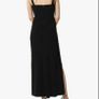 Karen Millen Crossover Neck Side Split Maxi Dress, Black size 10 Image 8