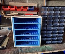 small file box, also box for holding screws and nuts etc