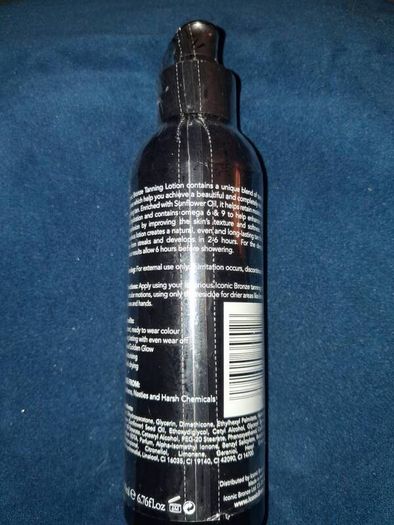 Brand New Iconic Bronze Luxury Tanning Lotion - Shade - Dark - Size - 200ml - RRP - 11.99