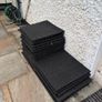 Black rubber garden tiles -Play area or balcony patio etc Image 2