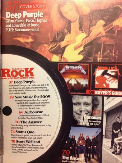 Classic Rock Magazine.   Deep Purple.