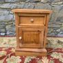 Solid pine lamp table or bedside locker. Image 7