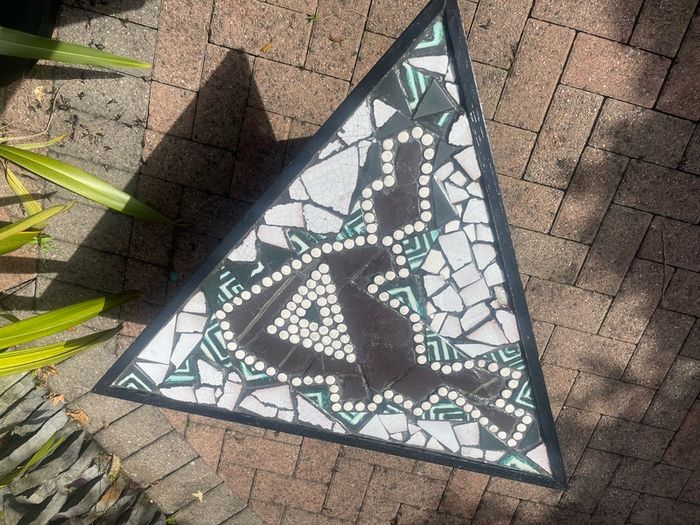 Handmade mosaic table by Irish artists Orla Kaminska & Laura O'Hagen