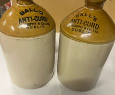 BALLs Anti-Curd Dublin Stoneware Jugs / Pair / Job Lot