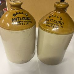 BALLs Anti-Curd Dublin Stoneware Jugs / Pair / Job Lot