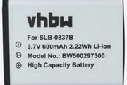 SLB-0837B Samsung Replacement Battery - Li-Ion for Digimax Cameras
