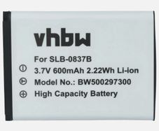 SLB-0837B Samsung Replacement Battery - Li-Ion for Digimax Cameras