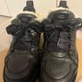 UGGs black sneakers with white fur Image 2